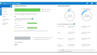 NetApp data management screenshot