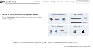NetBeez Network Monitoring screenshot