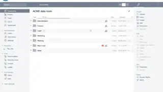netfiles Dataroom screenshot