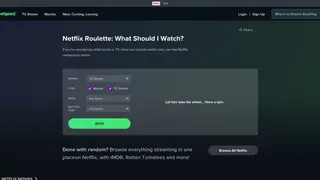 Netflix Roulette screenshot