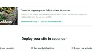 Netlify screenshot