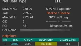 NetMonitor Cell Signal Logging screenshot