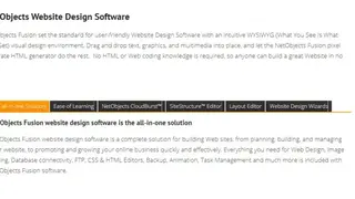 NetObjects Fusion screenshot