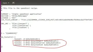 Netperf screenshot