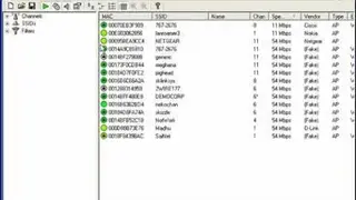 NetStumbler screenshot