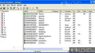 NetStumbler screenshot