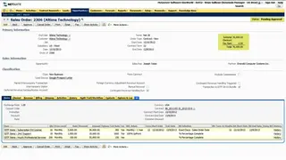 NetSuite Order and Billing Management screenshot