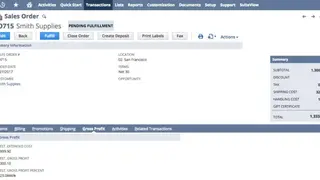NetSuite Order and Billing Management screenshot
