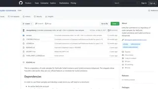 Netsuite SuiteCommerce screenshot