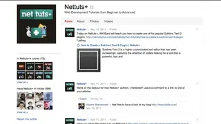 Nettuts+ screenshot