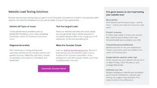 Neustar Website Load Testing screenshot