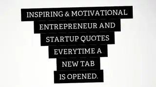 New Tab Startup Quotes screenshot