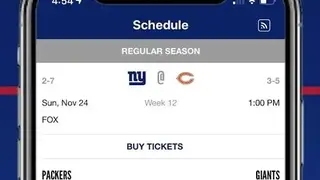 New York Giants Mobile screenshot