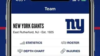 New York Giants Mobile screenshot