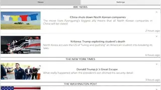 News Tracker screenshot