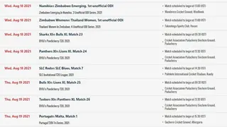 News18 Cricket Schedule screenshot