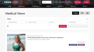 Newswise Medical News screenshot