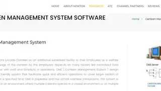 Newton Canteen Management system screenshot