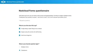 Nextcloud Forms screenshot