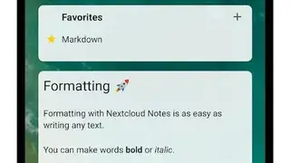 Nextcloud Notes screenshot