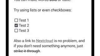 Nextcloud Notes screenshot