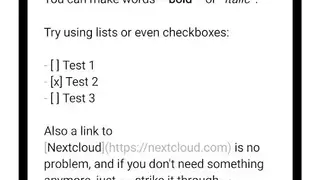 Nextcloud Notes screenshot