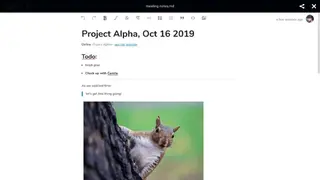 Nextcloud Text screenshot