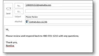 Nextiva Fax screenshot
