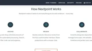 Nextpoint screenshot