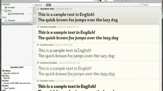 NexusFont screenshot