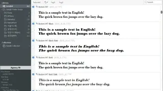 NexusFont screenshot