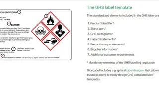 NiceLabel Chemical Labeling screenshot