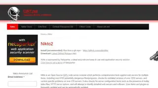 Nikto screenshot