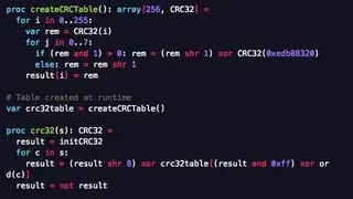 Nim (programming language) screenshot
