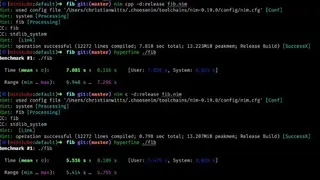 Nim (programming language) screenshot