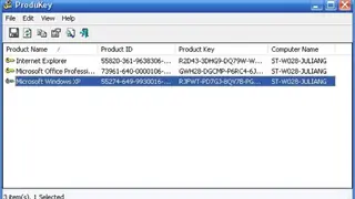 Nirsoft ProduKey screenshot