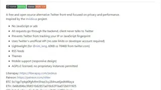 Nitter screenshot