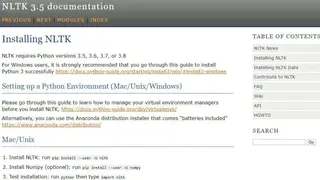 NLTK screenshot