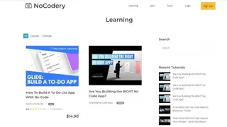 NoCodery Learning screenshot