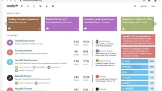 NodeBB screenshot