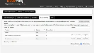 NodePing screenshot