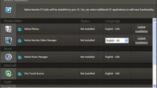 Nokia PC Suite screenshot