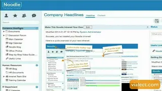 Noodle Intranet screenshot