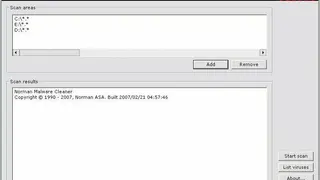 Norman Malware Cleaner screenshot