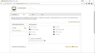 Norton Online Backup screenshot