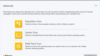 Norton Power Eraser screenshot