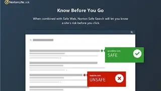 Norton Safe Web screenshot