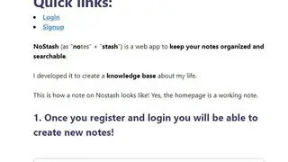 NoStash screenshot