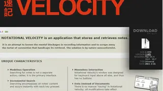 Notational Velocity screenshot