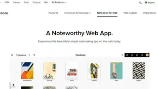 Notebook for Web screenshot